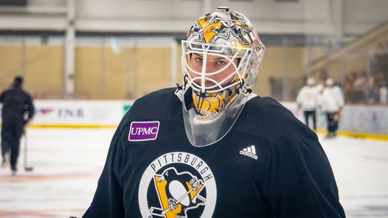 Practice report: Jarry takes aim at upgrade in shootouts taken in Cranberry, Pa. (Penguins)